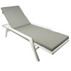 Шезлонг с матрасом E1001 (серо-коричневый) Бриз распродажа